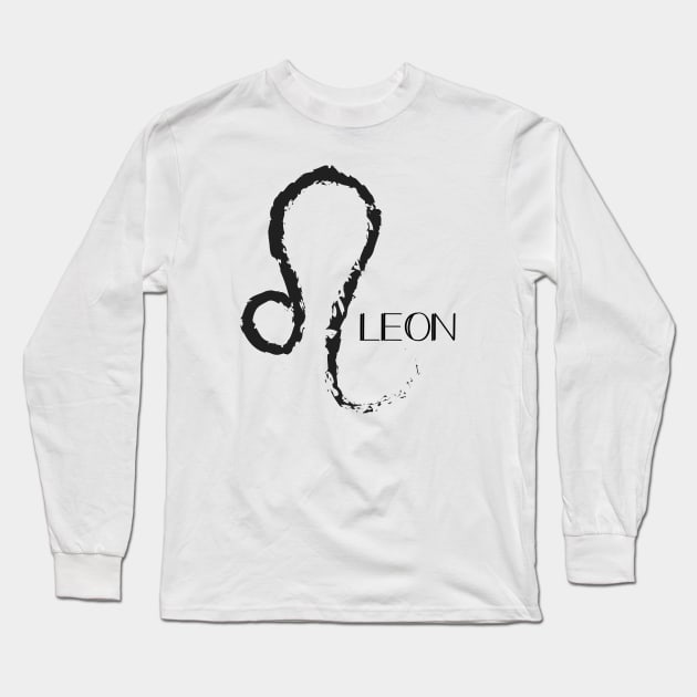 Leo zodiac sign Long Sleeve T-Shirt by Cherubic